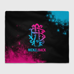 Плед 3D Nickelback - neon gradient