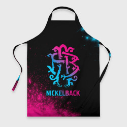 Фартук 3D Nickelback - neon gradient