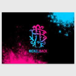 Поздравительная открытка Nickelback - neon gradient