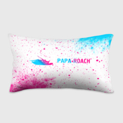 Подушка 3D антистресс Papa Roach neon gradient style: надпись и символ