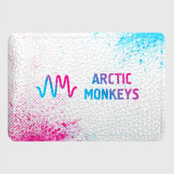 Картхолдер с принтом Arctic Monkeys neon gradient style: надпись и символ - фото 2