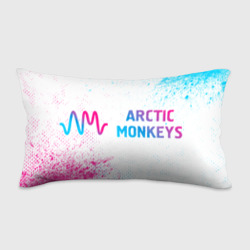 Подушка 3D антистресс Arctic Monkeys neon gradient style: надпись и символ