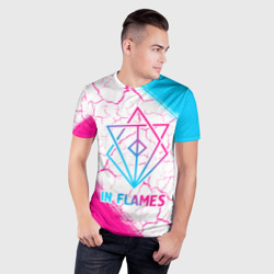 Мужская футболка 3D Slim In Flames neon gradient style - фото 2