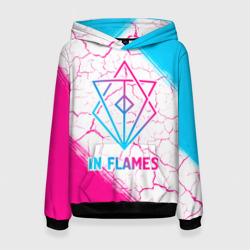 Женская толстовка 3D In Flames neon gradient style