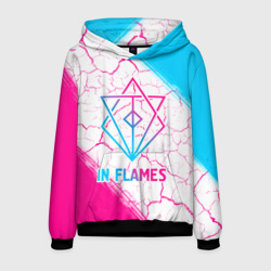 Мужская толстовка 3D In Flames neon gradient style