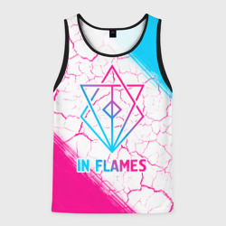 Мужская майка 3D In Flames neon gradient style