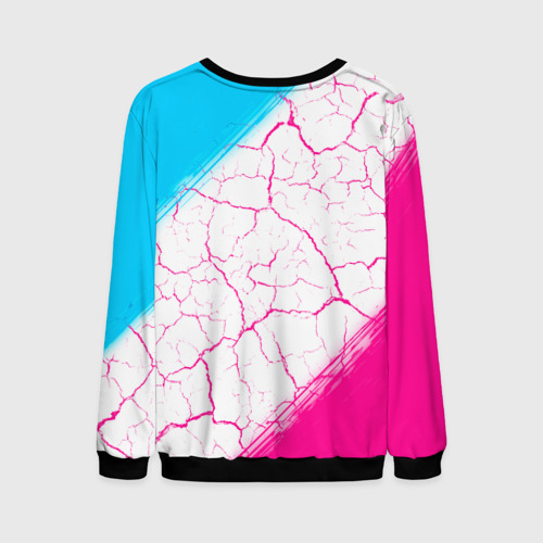 Мужской свитшот 3D In Flames neon gradient style, цвет черный - фото 2