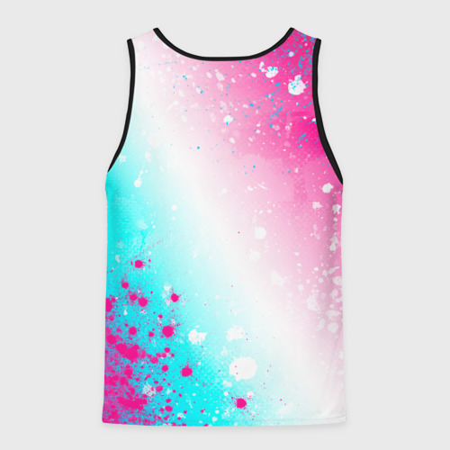 Мужская майка 3D Three Days Grace neon gradient style: надпись, символ, цвет 3D печать - фото 2