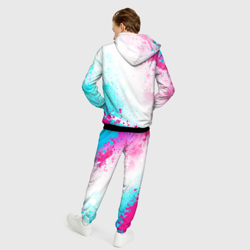 Мужской костюм 3D The Offspring neon gradient style: надпись, символ, цвет черный - фото 4