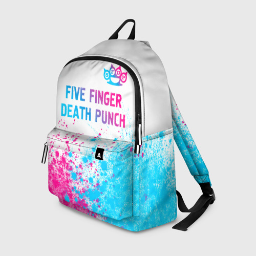 Рюкзак 3D Five Finger Death Punch neon gradient style: символ сверху