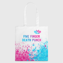 Шоппер 3D Five Finger Death Punch neon gradient style: символ сверху