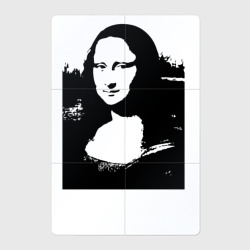 Магнитный плакат 2Х3 Mona Lisa in black white