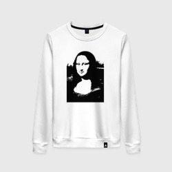 Женский свитшот хлопок Mona Lisa in black white