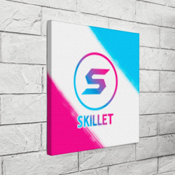 Холст квадратный Skillet neon gradient style - фото 2