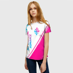 Женская футболка 3D My Chemical Romance neon gradient style: надпись, символ - фото 2