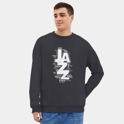 Мужской свитшот oversize без начеса хлопок Jazz Styles BW1 - фото 2