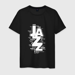 Jazz Styles BW1 – Мужская футболка хлопок с принтом купить со скидкой в -20%
