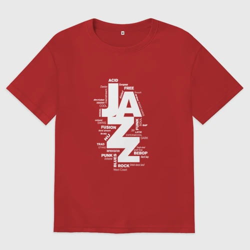 Мужская футболка хлопок Oversize Jazz Styles BW1