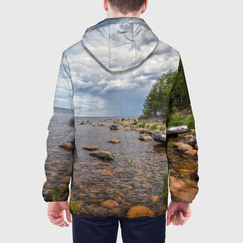 Мужская куртка 3D Название озер России, цвет 3D печать - фото 5