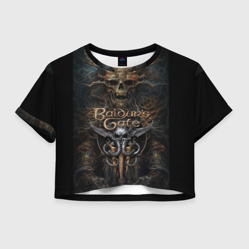 Женская футболка Crop-top 3D Baldurs Gate 3, цвет 3D печать