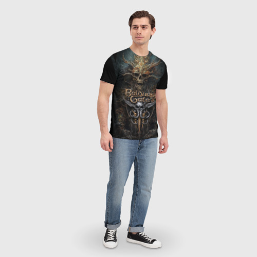 Мужская футболка 3D с принтом Baldurs Gate 3, вид сбоку #3