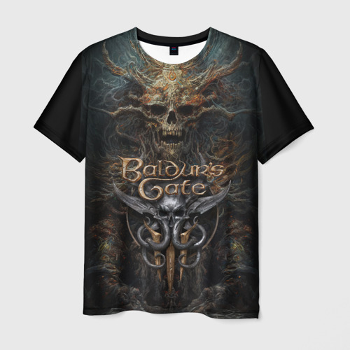 Мужская футболка 3D с принтом Baldurs Gate 3, вид спереди #2