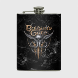 Фляга Baldurs Gate 3 Dark logo