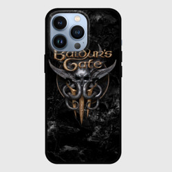 Чехол для iPhone 13 Pro Baldurs Gate 3 Dark logo