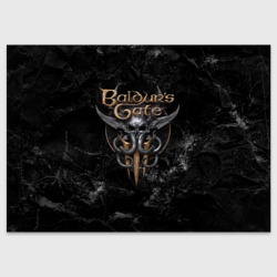 Поздравительная открытка Baldurs Gate 3 Dark logo