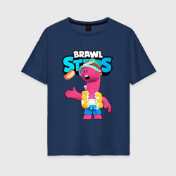 Женская футболка хлопок Oversize Doug Brawl Stars