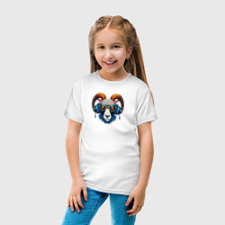 Детская футболка хлопок Баран в наушниках - фото 2