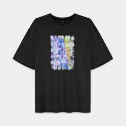 Мужская футболка Oversize хлопок premium Абстрактное искажение
