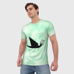 Мужская футболка 3D Морская улитка - фото 2