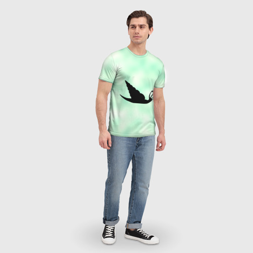 Мужская футболка 3D Морская улитка, цвет 3D печать - фото 5