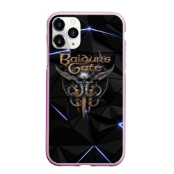 Чехол для iPhone 11 Pro Max матовый Baldurs Gate 3 black blue