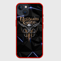 Чехол для iPhone 14 Baldurs Gate 3 black blue