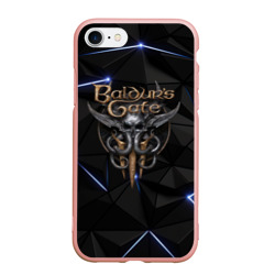 Чехол для iPhone 7/8 матовый Baldurs Gate 3 black blue