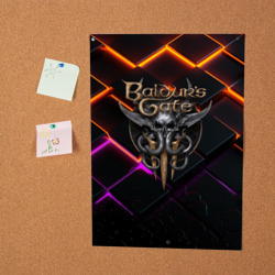 Постер Baldurs Gate 3 orange abstract - фото 2