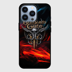 Чехол для iPhone 13 Pro Baldurs Gate 3 logo