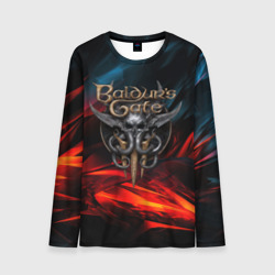Baldurs Gate 3 logo – Мужской лонгслив 3D с принтом купить со скидкой в -20%