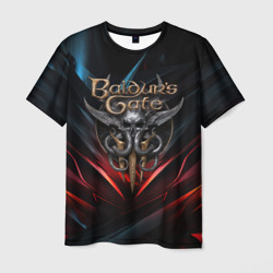 Baldurs Gate 3  dark logo – Мужская футболка 3D с принтом купить со скидкой в -26%
