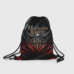 Рюкзак-мешок 3D Baldurs Gate 3  dark logo