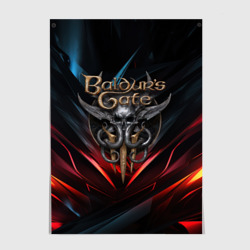 Постер Baldurs Gate 3  dark logo