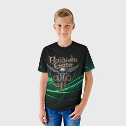 Детская футболка 3D Baldurs Gate 3  dark green - фото 2