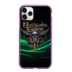 Чехол для iPhone 11 Pro матовый Baldurs Gate 3  dark green