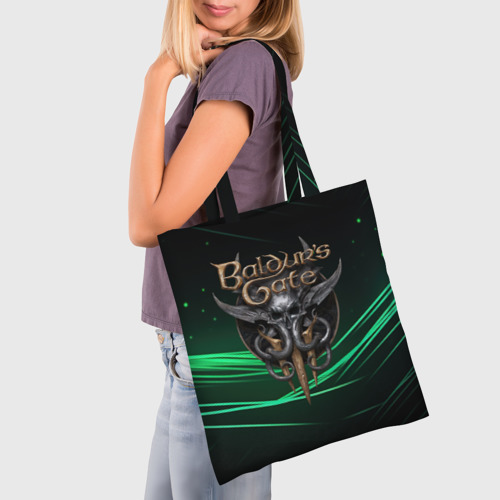 Шоппер 3D Baldurs Gate 3  dark green - фото 3