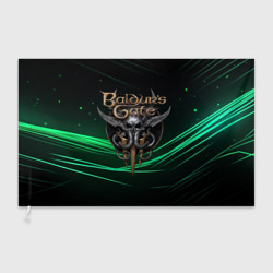 Флаг 3D Baldurs Gate 3  dark green