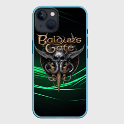 Чехол для iPhone 14 Baldurs Gate 3  dark green