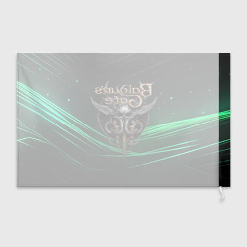 Флаг 3D Baldurs Gate 3  dark green - фото 2