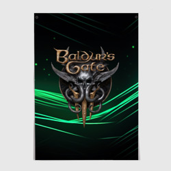 Постер Baldurs Gate 3  dark green